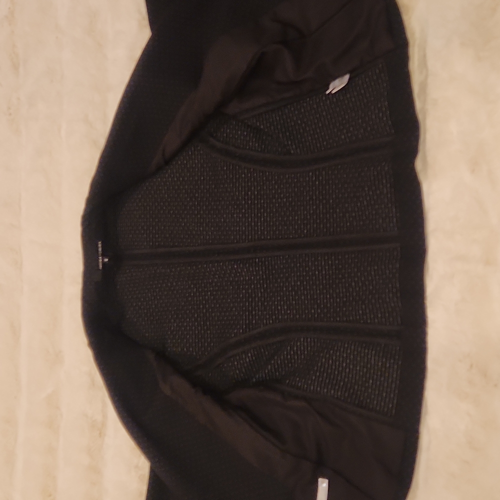 AMANDA & CHELSEA 12 Black Polka Dot Jacket Blazer 3/4 Ruffle Sleeve - Picture 14 of 16